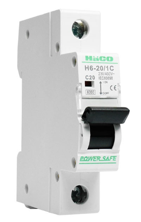 Haco H6-63/1C MCB 1P 63A 230V