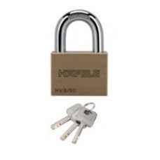 Hafele 482.01.977 PADLOCK HVB/60 BRASS MATT