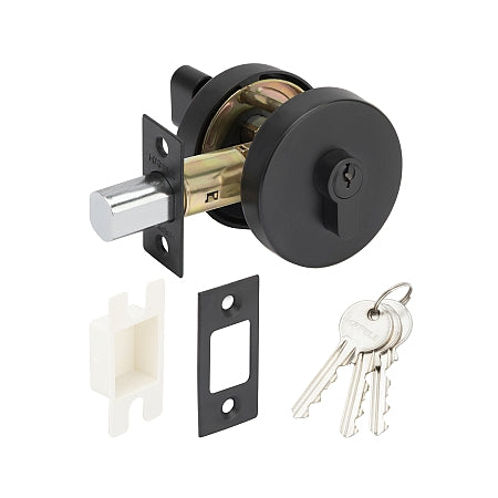 Hafele 489.10.573 SGL.DEADBOLT.BL