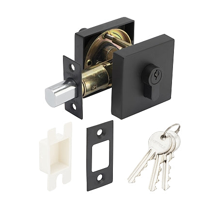 Hafele 489.10.577 SGL.DEADBOLT.BL