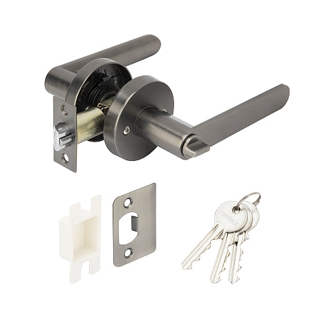 Hafele 489.10.666 LEVER LOCK.ENTRANCE.ANT.NICK