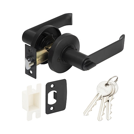 Hafele 489.10.733 LEVER LOCK ENTRANCE.BL