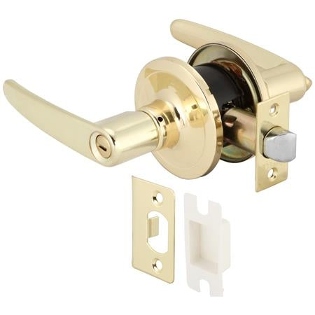 Hafele 489.10.793 LEVER LOCK.WC.BR.POL.