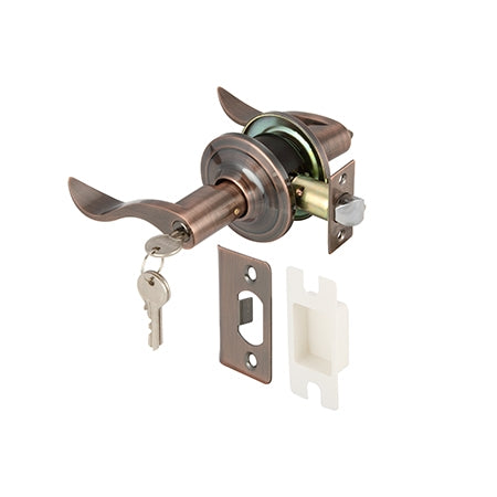 Hafele 489.10.799 LEVER LOCK.ENTRANCE.AN.COP.