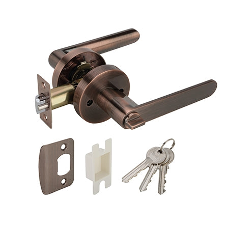 Hafele 489.10.807 LEVER LOCK ENTRANCE.AN. COP