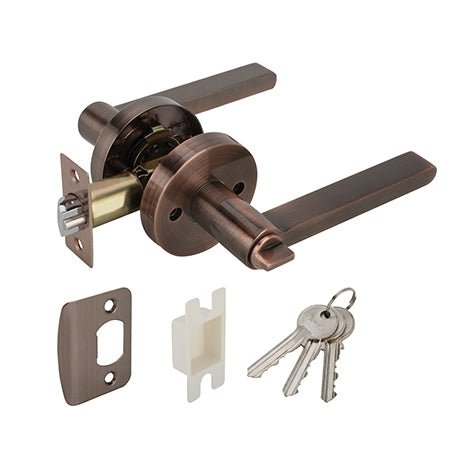 Hafele 489.10.815 LEVER LOCK ENTRANCE.AN.COP