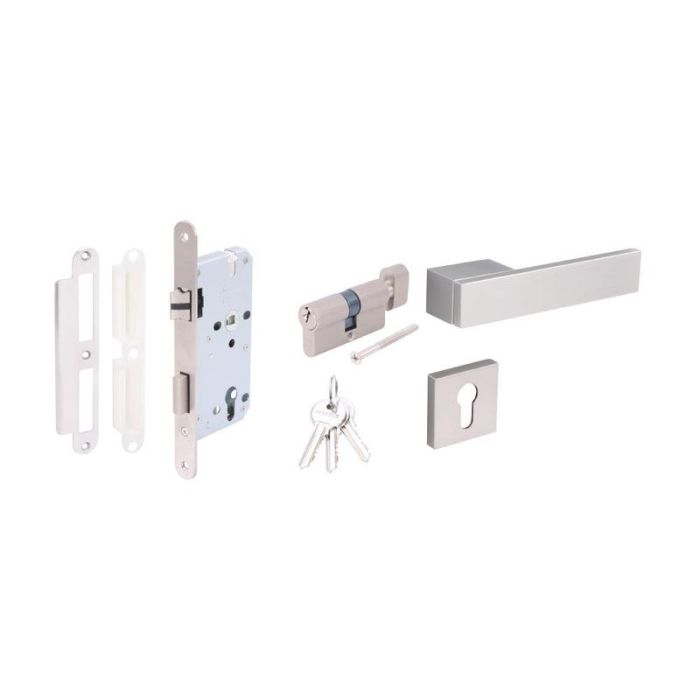 Hafele 489.11.050 LEVER HDL ENT ZI.SATIN NICKEL