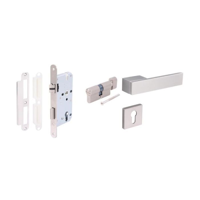 Hafele 489.11.051 LEVER HDL WC ZI.SATIN NICKEL