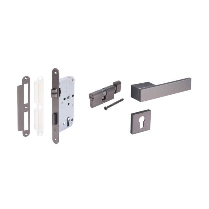 Hafele 489.11.055 LEVER HDL WC ZI.SAT BLA NICKEL