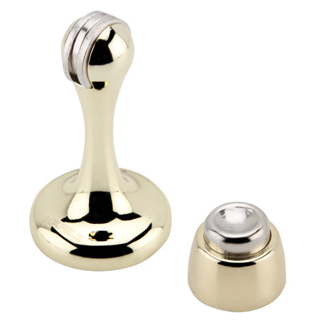 Hafele 489.70.257 MAGNETIC DOOR STOPPER ZINC ALLOY BRASS POLISH FINISH