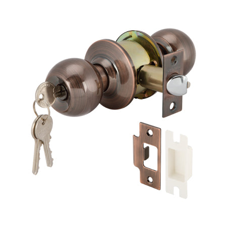 Hafele 489.93.114 KNOB LOCKS.ENT.ANT.COP