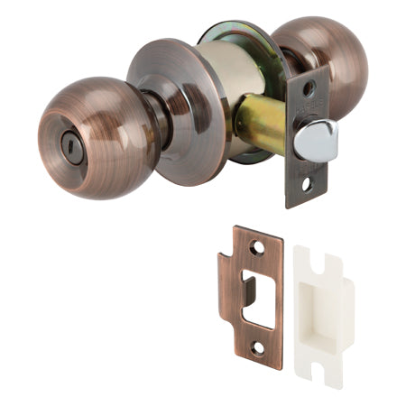 Hafele 489.93.119 KNOB LOCKS.WC.ANT.COP