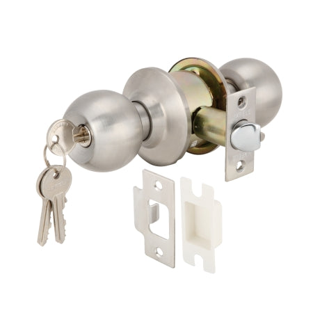 Hafele 489.93.140 Stainless Steel Knob Set Stainless Steel Matt ( entrance )