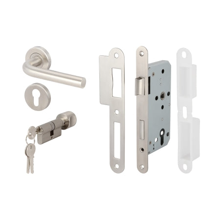 Hafele 499.10.101 LEVER HANDLE SET PC ST.ST.MATT