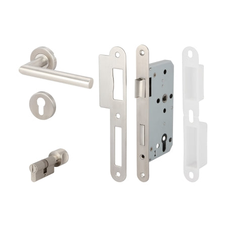 Hafele 499.10.108 LEVER HANDLE SET PC ST.ST.MATT