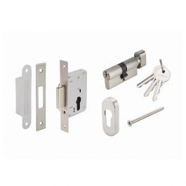 Hafele 499.65.130 DIY Entrance Mortise Hook Set Stainless Steel Matte