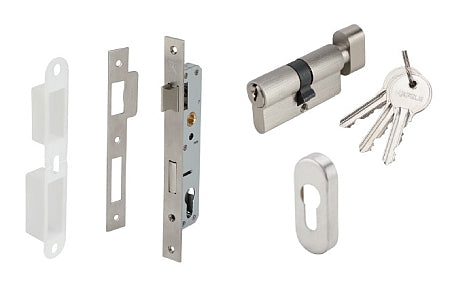 Hafele 499.65.214 NARROW MORTISE LOCK STST 20MM