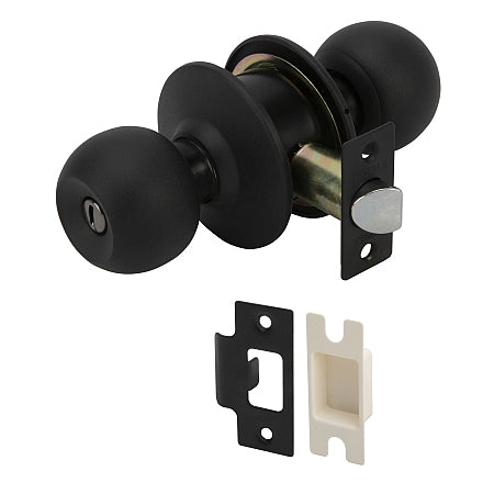 Hafele 911.83.565 KNOB LOCK SET BATH ST.ST.BL