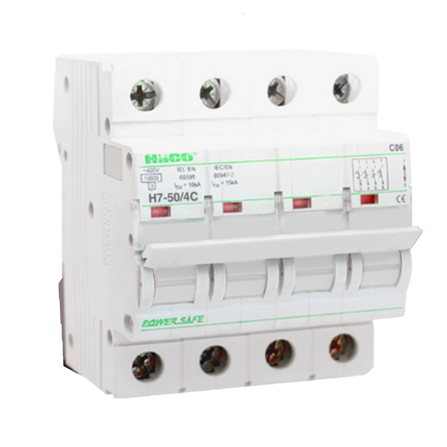 Haco H7-50/4C MCB 4P 50A 230V