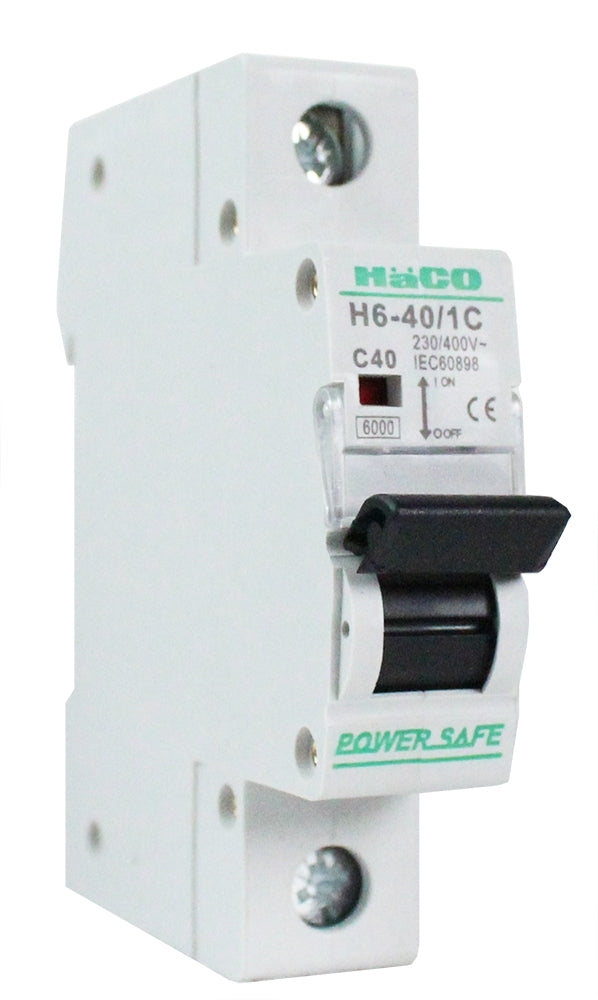 HACO-H6-40/1C MCB 1P 40A 6kA