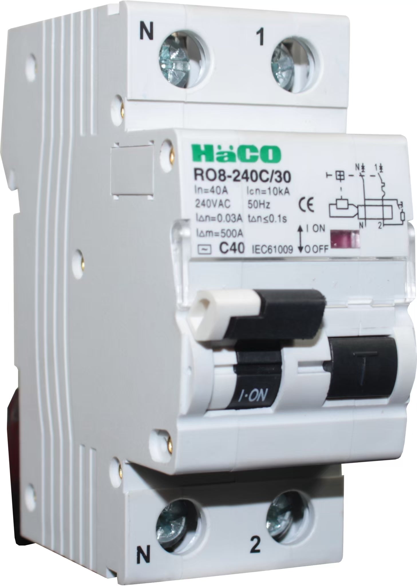 Haco RO8-240C/30 RCBO 32A 240V 10kA