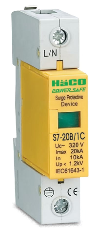 Haco S7-20B/1C SPD 220-320V, Imax 20kA In10kA, Up < 1.2kV