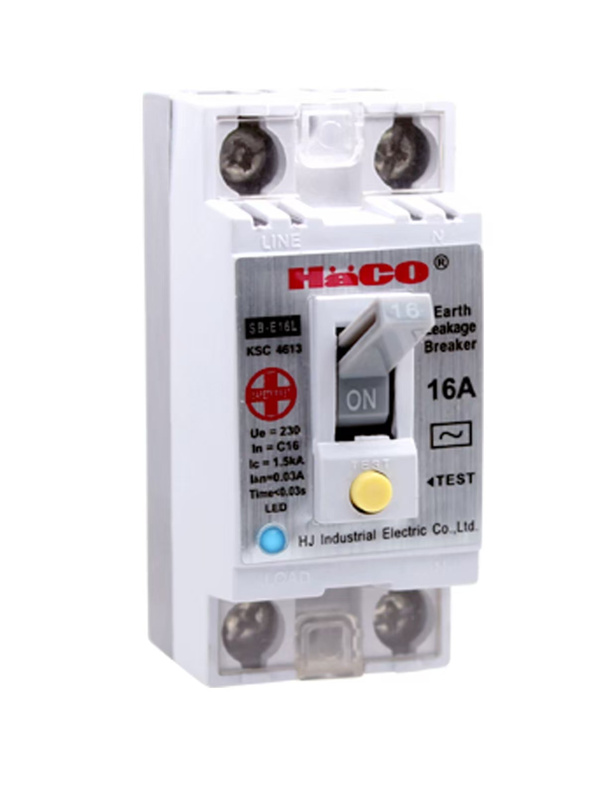 Haco SB-E16L Safety Breaker 16A 230VAC Time Tripped 0.03 s