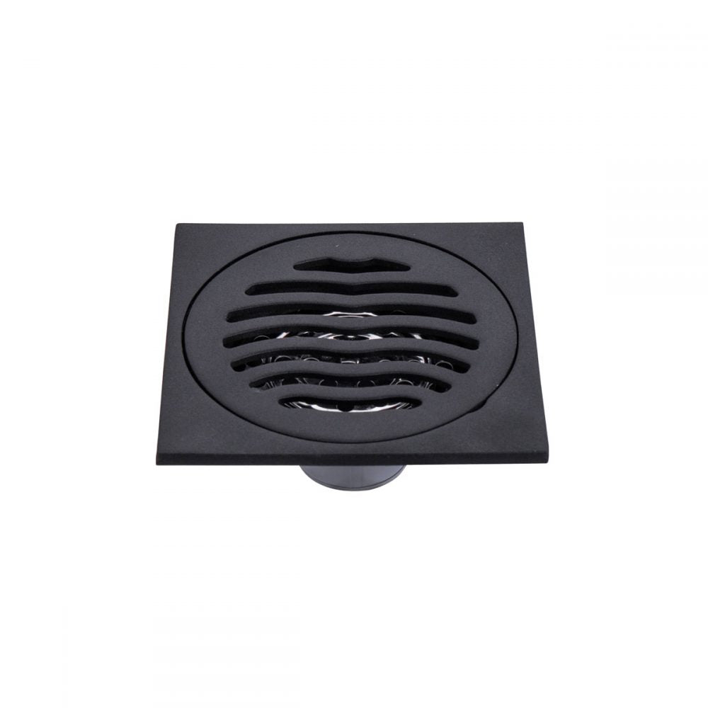 Rasland BLACK SHWER DRAIN SQUARE RA WT-BLACK