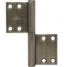 Hafele 489.02.452 Flag Hinge 4" ANT.BR (2 Pack) (SS304)